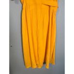 Marine layer Women's Valencia Midi Wrap Dress Golden Yellow Size XS Photo 4