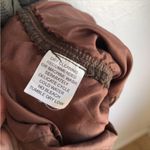 Shack Inc. dress Steampunk Lagenlook Silk Olive Green Large Vintage peasant Brown Photo 6