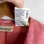 White Stag Pink Linen Blend Button Up Lightweight Jacket Size Small 4/6 Photo 8