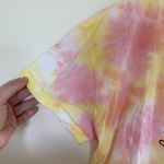 The Simpsons Women's Coral Tie Dye Graphic Tee Shirt Crew Neck Size X Photo 4