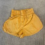 Free People Movement Yellow High Waist Athleisure Shorts M Photo 1