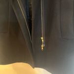 Womens Black Coat sz 0 J. Crew Wool Blend City Coat Double Zip Pea Coat Photo 1