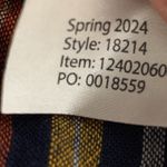 Marine layer Selene Maxi Dress Sleeveless Stripe Navy Blue Multicolor Sz M $148 Photo 10