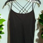 Elegant Black Strappy sequin front lined sheer dress size small Name tag Photo 1