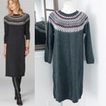 J.Jill  Turtleneck Sweater Dress Cotton Dark Charcoal Petite Size M NWT $129.00 Photo 1