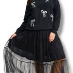 NWT Torrid Tiered Black Tulle Long Maxi Skirt Dress Size 3X Photo 4