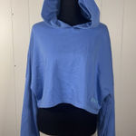 Savage Fenty Rihanna‎ Xssential Terry Scope Logo Crop Hoodie Blue XL Oversized Photo 0