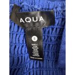 AQUA ‎ Women's Royal Blue Rayon Blend Midi Dress - Casual Cocktail Photo 7