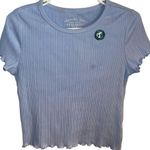 Aeropostale seriously soft shrunken ribbed blue tee shirt Photo 1