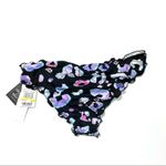 Salt+Cove Leopard Multi ruffles bikini swim bottom Black Size M Photo 4