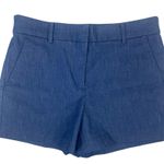 Loft Ann Taylor  Riviera Shorts Refined Denim Chambray Blue Stretchy Size 2 Photo 4
