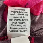 Nine West  Brown Hot Pink Print Blouse size Medium High Neck Long Sleeves NWT Photo 13