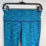 prAna Caraway Tight Leggings Womens Small Indigo Blue Stretch Performance Fleece Photo 6