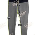 Fabletics  Workout Legging Size Large Gray And Black Ankle Side Zip Pocket Photo 5