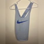 Nike  Women's Dri-FIT Cross-Back Tank Top in Blue Paisley Size Medium Photo 2