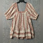 Free People Women's Size Small Boho Vintage Lover Babydoll Top Floral Blouse Photo 4