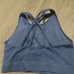 Ryka  Blue Sports Bra with Crisscross Back Photo 2