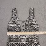 Tory Burch Womens One Piece Swimsuit size Large Black White Beach Summer Photo 7