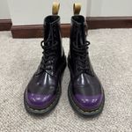 Dr. Martens  1460 Vegan Size 7 Eye Boots- Black/Rich Purple Photo 5