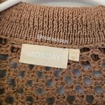 Monday Newport Dress Crochet Tan Brown Photo 5