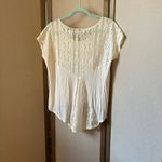 Eyelash Couture  Cream Lace Women's top medium Photo 9