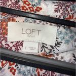 Loft Floral Print Blouse Long Sleeve Women's Size L Boho office workwear Photo 1