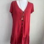 Everkaki, Buttoned Down Dress, Woman, Size L, Color‎ Red, Casual Red Size L Photo 1