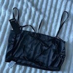 Nasty Gal NWT Black Satin Top Photo 1