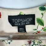 Topshop Floral Button Front Mini Dress Womens 4 Romantic Whimsical Fairy Cottage Photo 1