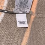 J. Jill Cardigan Sweater Linen Rayon Blend Womens Medium Open Front Tan Stripe‎ Brown Photo 10