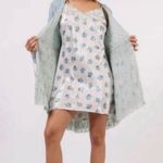 We Are HAH  Blue Make it a Double Reversible Lace Robe Medium Hot As Hell Photo 3