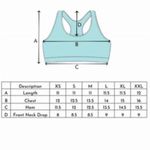 Zyia  Active Strappy Grid‎ Peach Sports Bra Size Small Racerback Running Yoga Photo 6