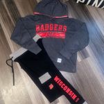 PINK - Victoria's Secret Wisconsin Badgers Hoodie and Joggers Set Photo 3