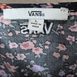 Vans Womens Black Floral Print Spaghetti Strap Mini Dress Size L Photo 3