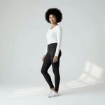 Loft Ann Taylor  Petites Extra Small Black Seamed Ponte Leggings Photo 4