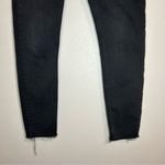 Free People  Reagan button fly raw hem cropped skinny mid rise jeans size 28 Photo 3