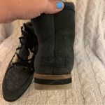Sorel  Sneakchic Alpine Holiday Boot Women's 9 Black/Dark Stone Shearling Photo 3