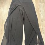 Metaphor Black Layered Chiffon Overlay Pants Photo 6