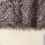 BKE Purple Lace Short Sleeve Blouse Photo 3