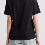 Good American Black Heritage V-Neck T-Shirt Photo 1