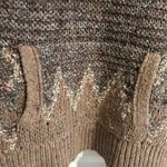 Free People Fair Isle Sweater Gray Tan Size S Photo 3