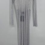 Santa Brands Sparkle Maxi Dress with Bow One Size White Size XS Photo 0