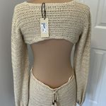 Gab & Kate  Ibiza Long Sleeve Crochet Mini Dress Photo 5