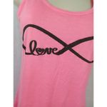 Miss Popular Hot‎ pink tank top size small cut back neon Photo 1