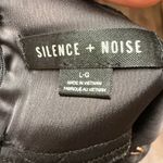 Silence + Noise Luxe Black Satin Cami O-Ring Side Accents Open Sides Size Large Photo 5