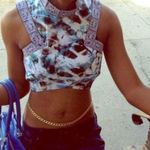 Dahlia  Wolf Cropped Halter Size Small Photo 1