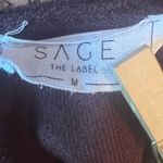 Sage The Label Birkin Wine Velvet Jumper Mini Dress Women’s Size M Pockets Photo 7