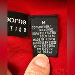 Liz Claiborne Collection Pretty Red Maxi Long Skirt SZ M. Zip On Side Gr… Photo 7