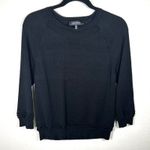 Robert Rodriguez Robert‎ Rodriguez "April" Black Knit Pullover Sweater Ruffled Trim Size M EUC Photo 0
