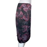 Ann Taylor Skirt Womens 6 Black Pink Floral Flower Pencil Straight Casual Office Photo 1